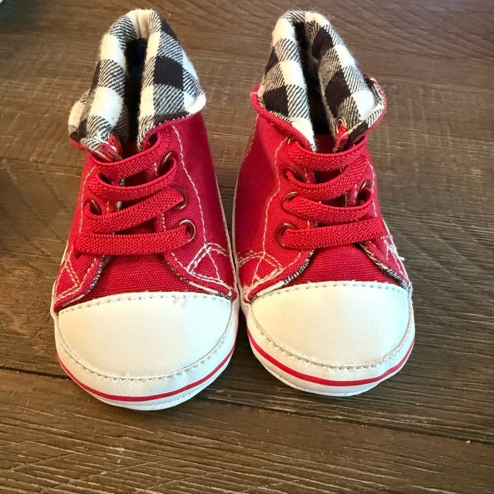 Red and White baby Sneakers